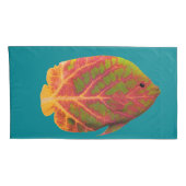 《植物》アスペンリーフトロピカルフィッシュ1 枕カバー (裏面-右)