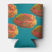 《植物》アスペンリーフトロピカルフィッシュ1 缶クーラー (正面)