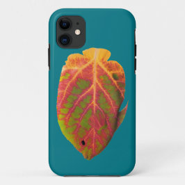 《植物》アスペンリーフトロピカルフィッシュ1 iPhone 11 ケース