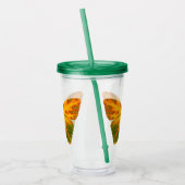 《植物》アスペンリーフバタフライ1 アクリルタンブラー (左)