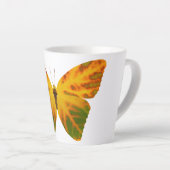 《植物》アスペンリーフバタフライ1 カフェラテマグ (右アングル)