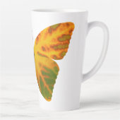 《植物》アスペンリーフバタフライ1 カフェラテマグ (右)