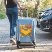 《植物》アスペンリーフバタフライ1 シール (スーツケースインサイチュ)