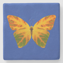 《植物》アスペンリーフバタフライ1 ストーンコースター