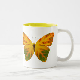 《植物》アスペンリーフバタフライ1 ツートーンマグカップ