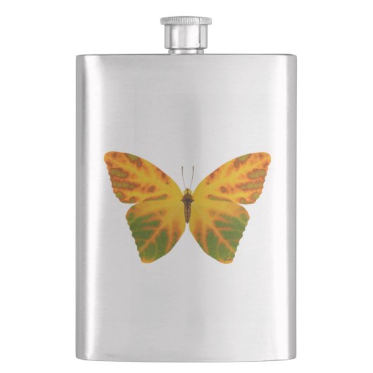 《植物》アスペンリーフバタフライ1 フラスク (正面)