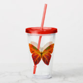 《植物》アスペンリーフバタフライ2 アクリルタンブラー (裏面)