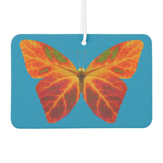 《植物》アスペンリーフバタフライ2 カーエアーフレッシュナー (正面)