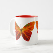 《植物》アスペンリーフバタフライ2 ツートーンマグカップ (正面左)