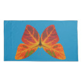 《植物》アスペンリーフバタフライ2 枕カバー (裏面-左)