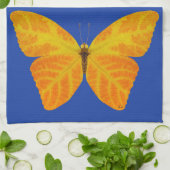 《植物》アスペンリーフバタフライ3 キッチンタオル (折り畳み)