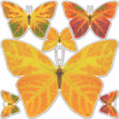 《植物》アスペンリーフバタフライ3 シール (正面)