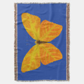 《植物》アスペンリーフバタフライ3 スローブランケット (正面縦)