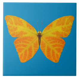 《植物》アスペンリーフバタフライ3 タイル