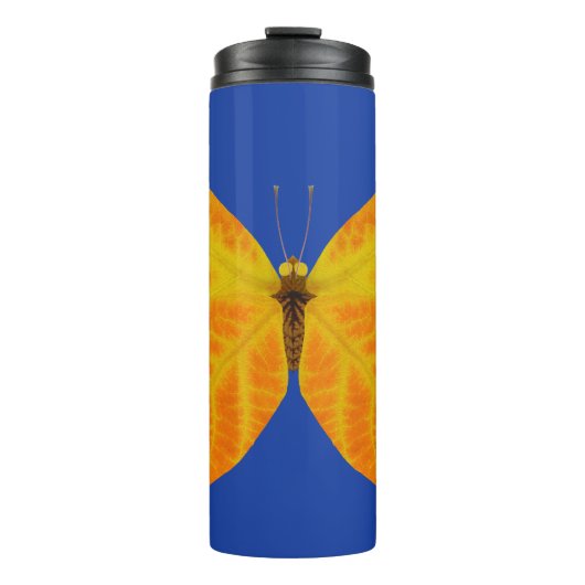 《植物》アスペンリーフバタフライ3 タンブラー (正面)