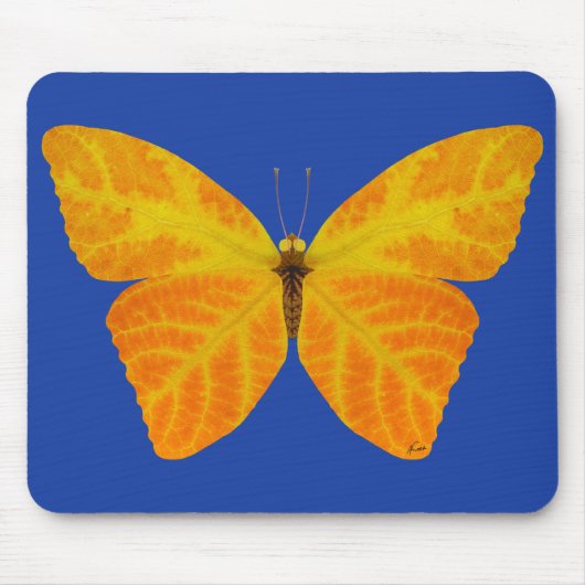 《植物》アスペンリーフバタフライ3 マウスパッド (正面)