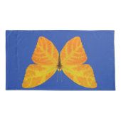 《植物》アスペンリーフバタフライ3 枕カバー (裏面-左)