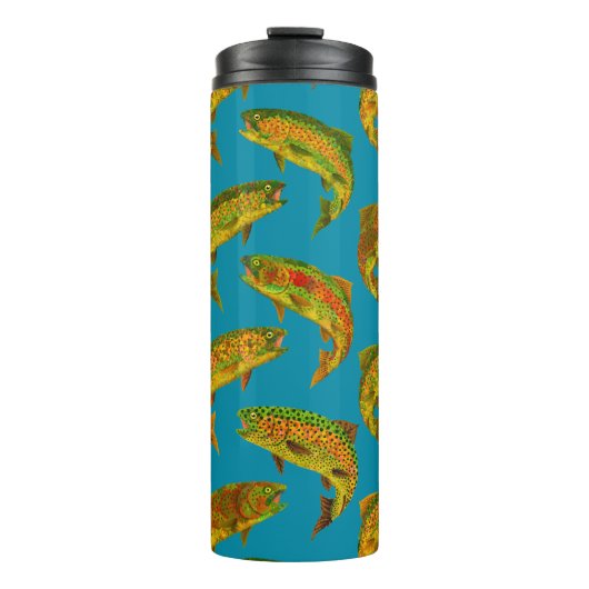 《植物》アスペンリーフレインボトルシームレスパターン2018 タンブラー (正面)