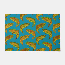 《植物》アスペンリーフレインボトルシームレスパターン2018 ドアマット