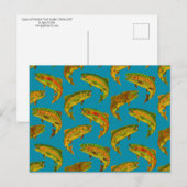 《植物》アスペンリーフレインボトルシームレスパターン2018 ポストカード (正面/裏面)