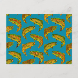 《植物》アスペンリーフレインボトルシームレスパターン2018 ポストカード