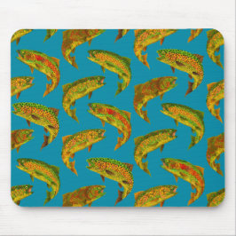 《植物》アスペンリーフレインボトルシームレスパターン2018 マウスパッド