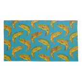 《植物》アスペンリーフレインボトルシームレスパターン2018 枕カバー (裏面-左)