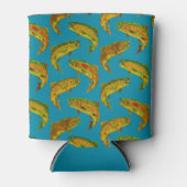 《植物》アスペンリーフレインボトルシームレスパターン2018 缶クーラー (正面)