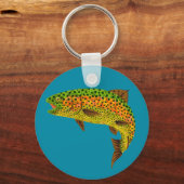 《植物》アスペンリーフレインボートラウト1 キーホルダー (正面)