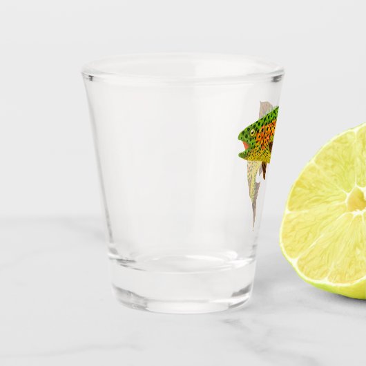 《植物》アスペンリーフレインボートラウト1 ショットグラス (左)