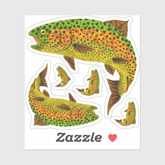 《植物》アスペンリーフレインボートラウト1 シール (シート)