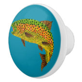 《植物》アスペンリーフレインボートラウト1 セラミックノブ (右)