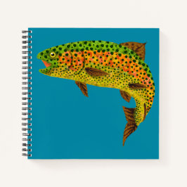 《植物》アスペンリーフレインボートラウト1 ノートブック