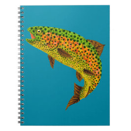 《植物》アスペンリーフレインボートラウト1 ノートブック