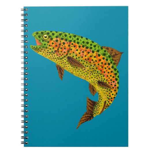 《植物》アスペンリーフレインボートラウト1 ノートブック (正面)