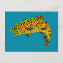 《植物》アスペンリーフレインボートラウト1 ポストカード