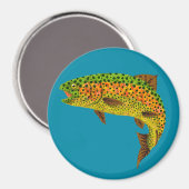 《植物》アスペンリーフレインボートラウト1 マグネット (正面/裏面)