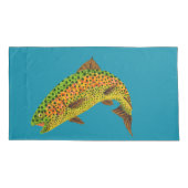 《植物》アスペンリーフレインボートラウト1 枕カバー (裏面-左)