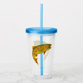 《植物》アスペンリーフレインボートラウト2 アクリルタンブラー