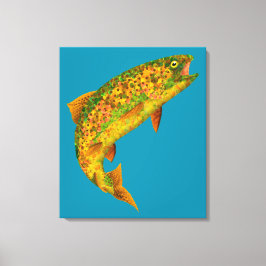 《植物》アスペンリーフレインボートラウト2 キャンバスプリント