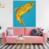 《植物》アスペンリーフレインボートラウト2 キャンバスプリント (インサイチュ (リビング))