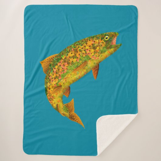 《植物》アスペンリーフレインボートラウト2 シェルパブランケット (正面)