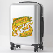 《植物》アスペンリーフレインボートラウト2 シール (スーツケース)