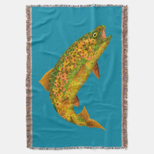 《植物》アスペンリーフレインボートラウト2 スローブランケット (正面縦)