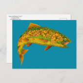 《植物》アスペンリーフレインボートラウト2 ポストカード (正面/裏面)