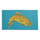 《植物》アスペンリーフレインボートラウト2 枕カバー (裏面-左)