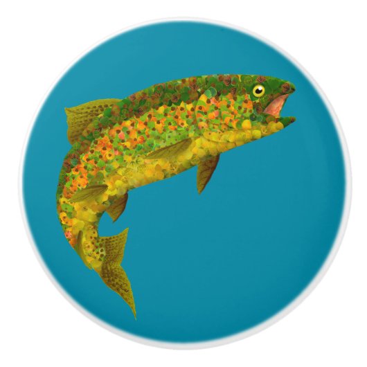 《植物》アスペンリーフレインボートラウト3 セラミックノブ (正面)