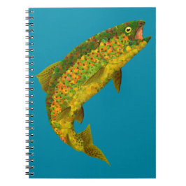 《植物》アスペンリーフレインボートラウト3 ノートブック