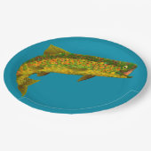 《植物》アスペンリーフレインボートラウト3 ペーパープレート (アングル)