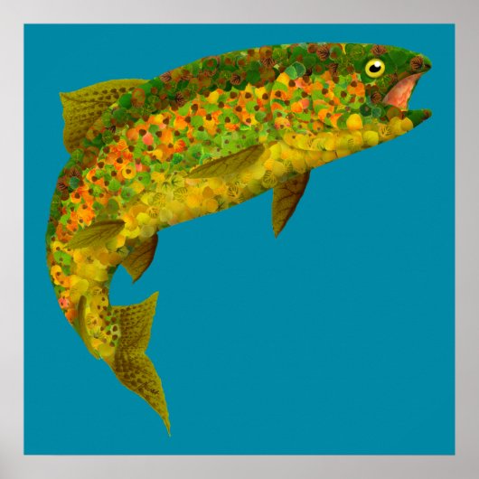 《植物》アスペンリーフレインボートラウト3 ポスター (正面)